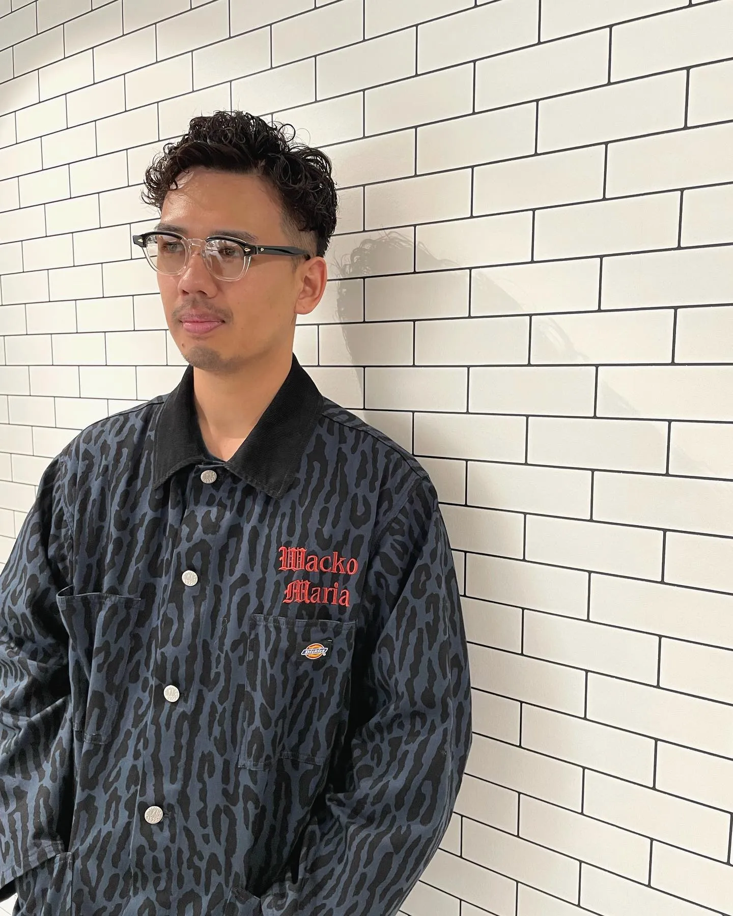 外国人のくるくるパーマ